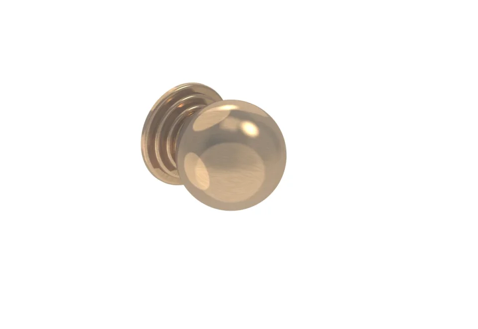 Saneux Winchester Knob Handle - Brushed Bronze detail view - Image 2