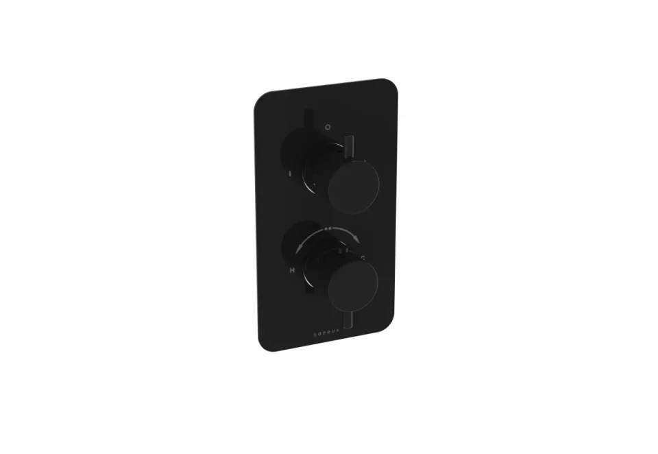 Saneux Cos Thermostatic Handle - Classic - Satin Black product image - Image 2