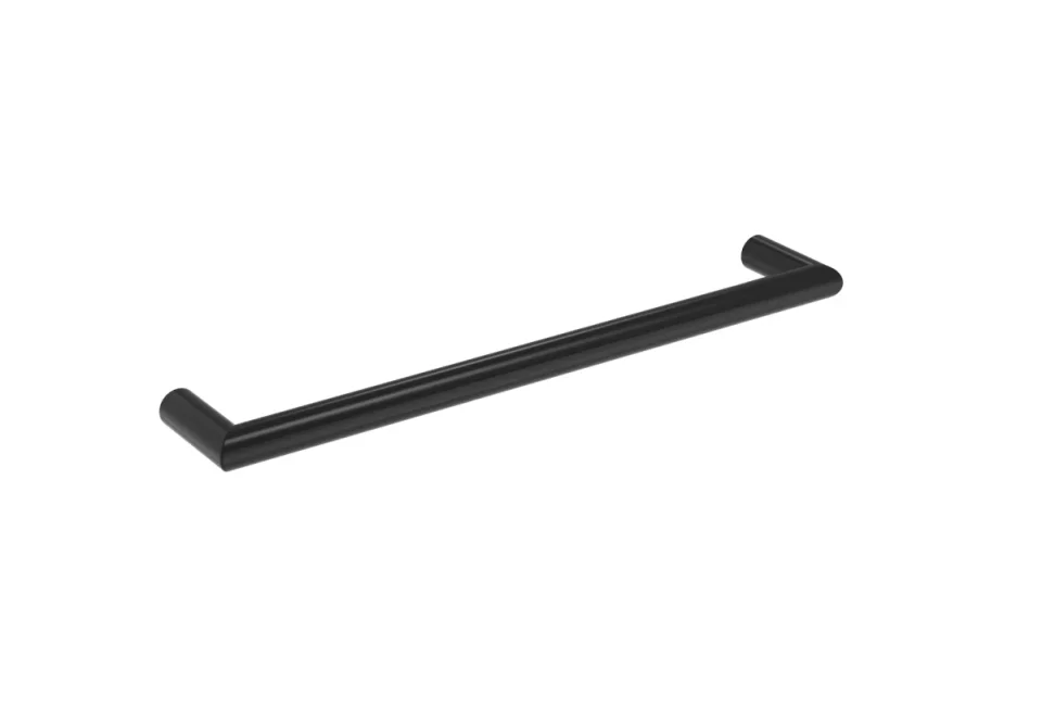 Saneux Ember 600mm Round Electric Towel Rail - 12v - Matte Black - Size Tolerance Between 595 - 600mm product image - Image 2