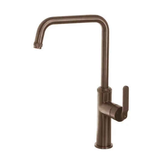 Just Taps Decor Bronze Single Lever Sink Mixer detail view - Image 2