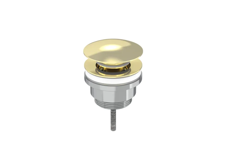 Saneux Universal Basin Waste, Slotted & Unslotted - Brushed Brass product image - Image 3