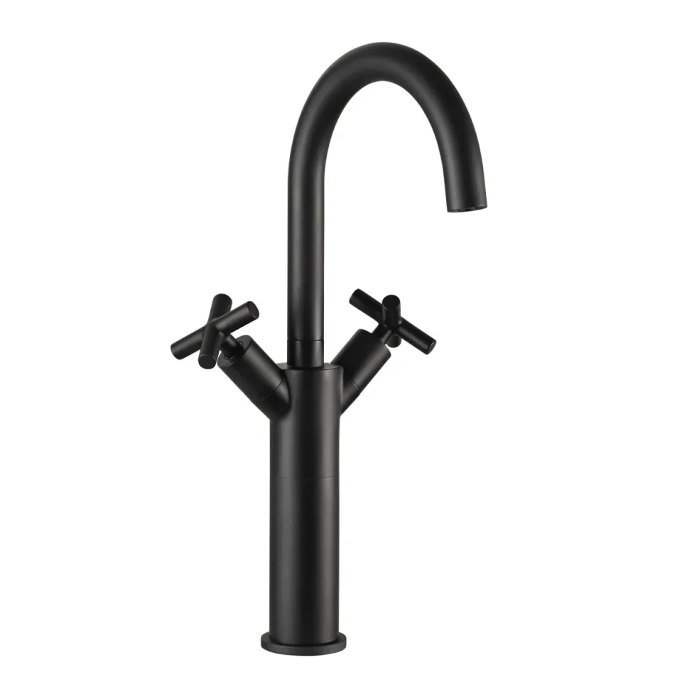 Just Taps Solex Tall Basin Mixer Matt Black product image - Image 3