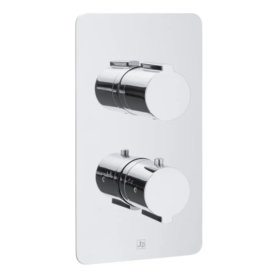Just Taps Curve Thermostatic Shower Valve Single Options Chrome product image - Image 3