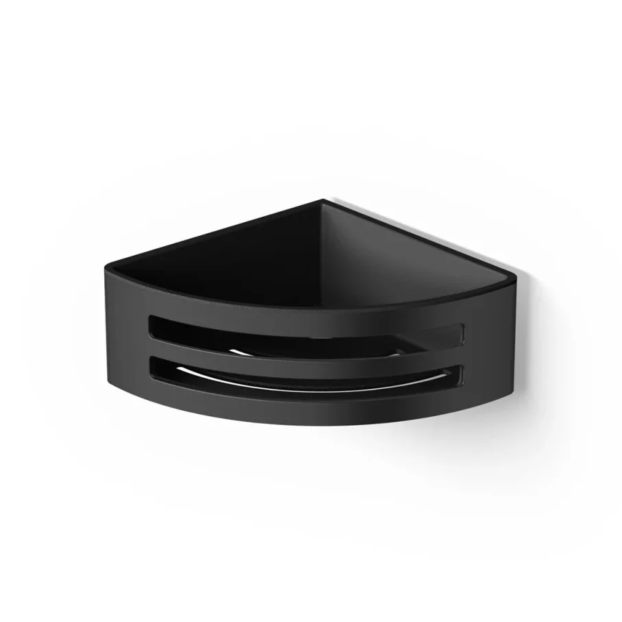 Hib Corner Shower Basket (black) - Removable Tray product image - Image 2