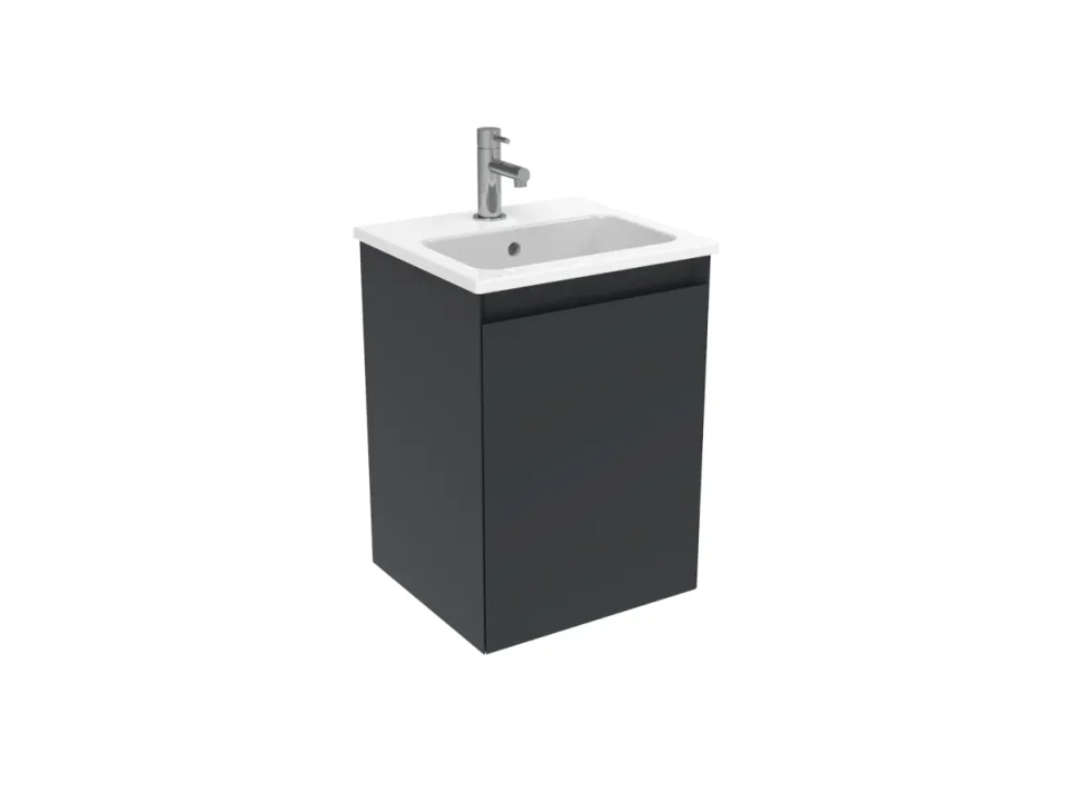 Saneux Uni 40cm 1 Door Wall Mounted Unit - Matte Anthracite product image - Image 3
