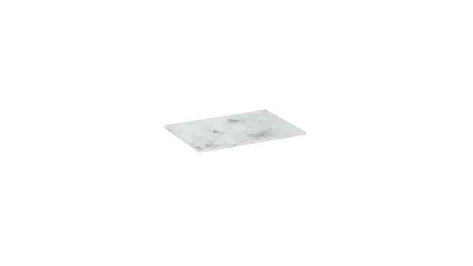 Saneux Uni 50cm Countertop - Matte Carrara White - 12mm - Slim Depth (36cm) detail view - Image 2