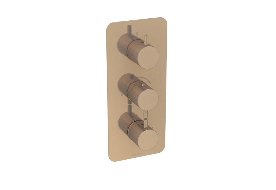 Saneux Cos Thermostatic Handle - Classic - Brushed Bronze product image - Image 2
