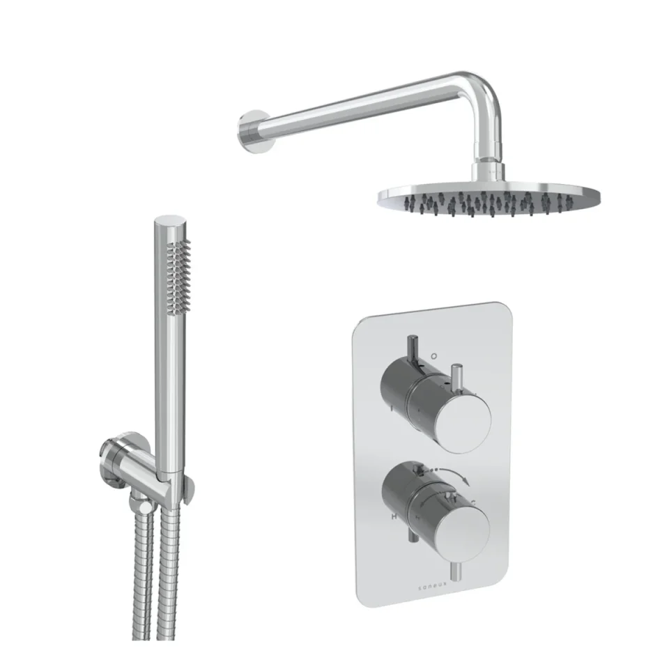 Saneux Cos 2 Way Shower Kit - W/ Slim Handset - Chrome product image - Image 2