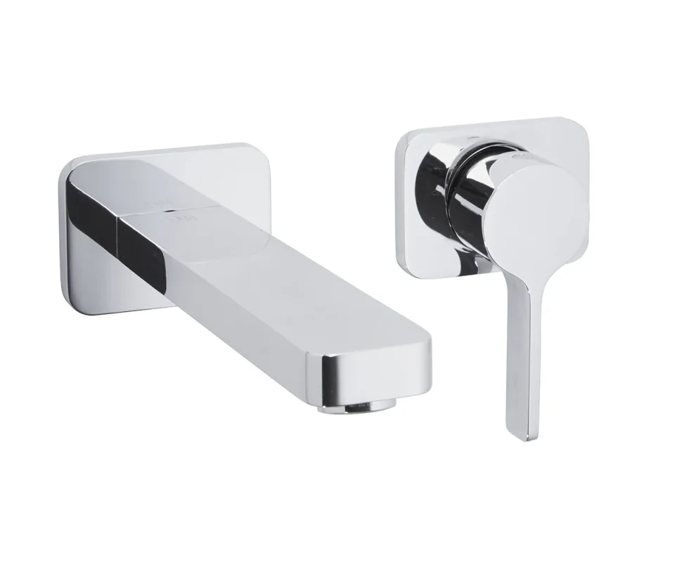 Just Taps Curve Single Lever Wall Mounted Basin Mixer Chrome product image - Image 3
