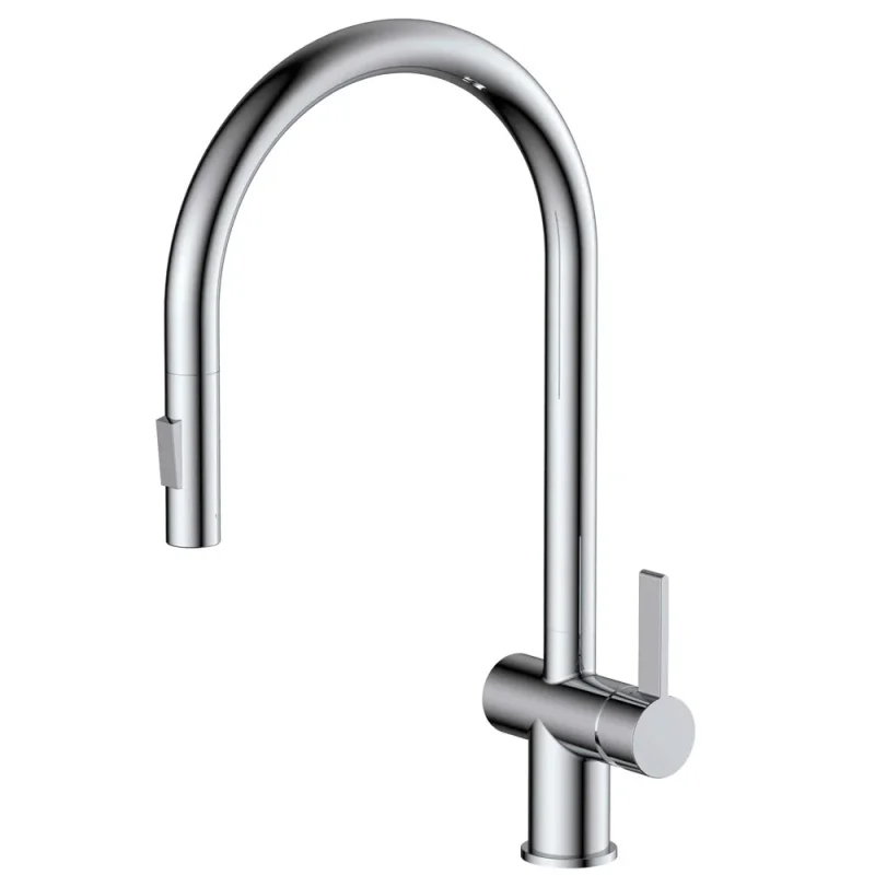 Just Taps Chrome Single Lever Pull Out Sink Mixer product image - Image 2