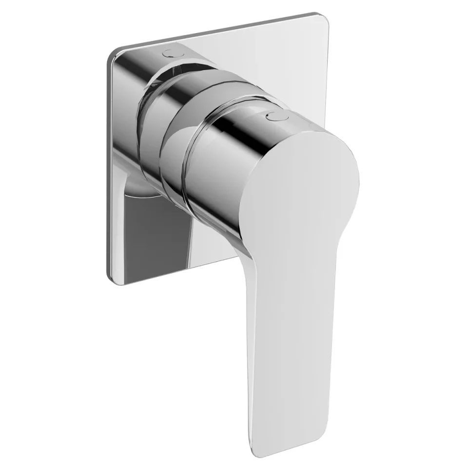 Just Taps Amore Concealed Single Lever Manual Valve Chrome detail view - Image 2