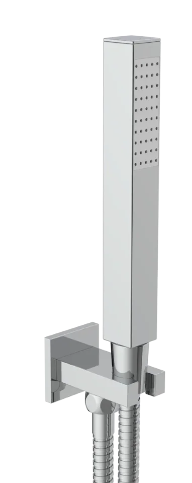 Just Taps Square Water Outlet And Holder With Metal Hose product image - Image 2