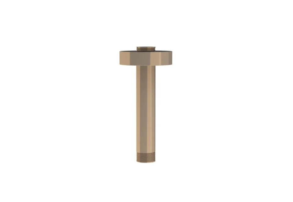 Saneux Cos 100mm Round Ceiling Mounted Shower Arm - Brushed Bronze product image - Image 3