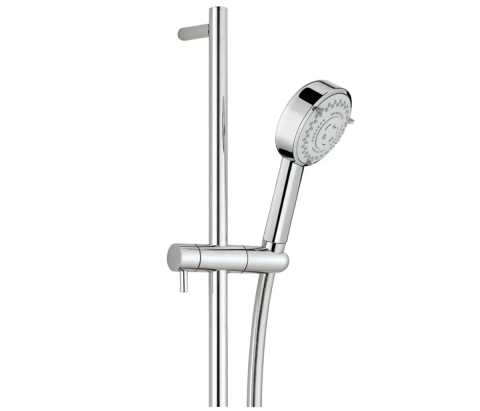 Just Taps Techno Slide Rail With Pulse Multi Function Shower Handle Chrome product image - Image 2