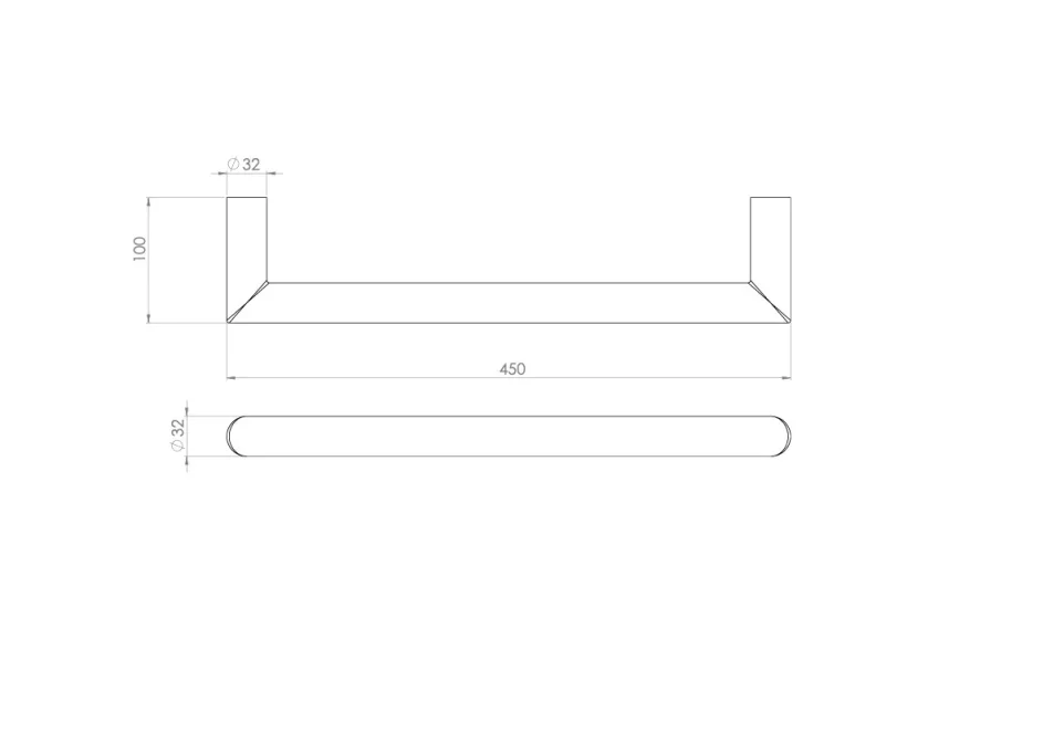 Saneux Ember 450mm Round Electric Towel Rail - 12v - Brushed Nickel - Size Tolerance Between 440 - 445mm product image - Image 3