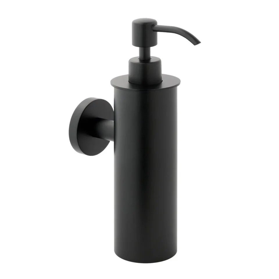 Just Taps Vos Soap Dispenser Wall Mounted Matt Black product image - Image 3