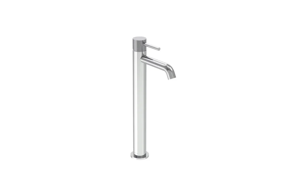 Saneux Cos Tall Basin Mixer Kit - W/ Knurled Handle - Chrome product image - Image 6