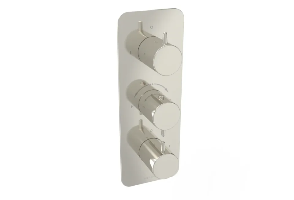 Saneux Eden 3 Way Handles & Plate Finish Kit In Portrait (for Ed021.bn) - Brushed Nickel (pvd) product image - Image 4