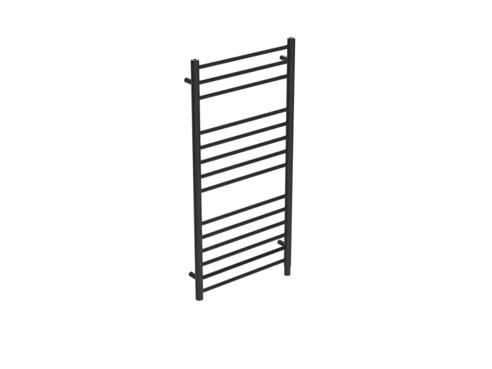 Saneux Ember 1000x500mm Pre-filled Towel Rail - Satin Black detail view - Image 3