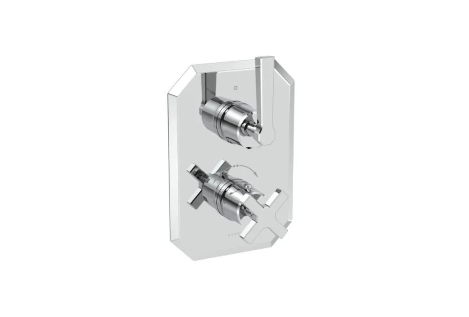Saneux Cromwell 1 Way Lever Handle & Plate Finish Kit (for Cr019l) - Chrome product image - Image 3
