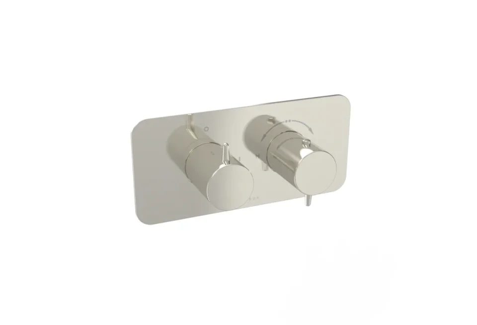 Saneux Eden 1 Way Handles & Plate Finish Kit In Landscape (for Ed019l) - Chrome detail view - Image 2