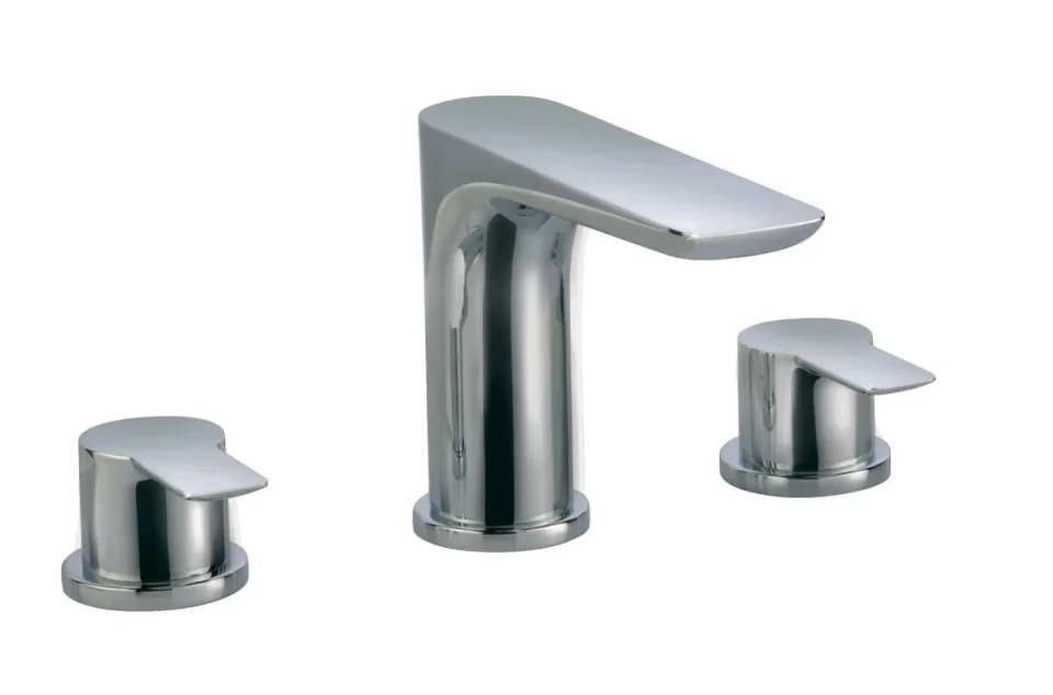 Just Taps Amore 3 Hole Basin Mixer Chrome product image - Image 3