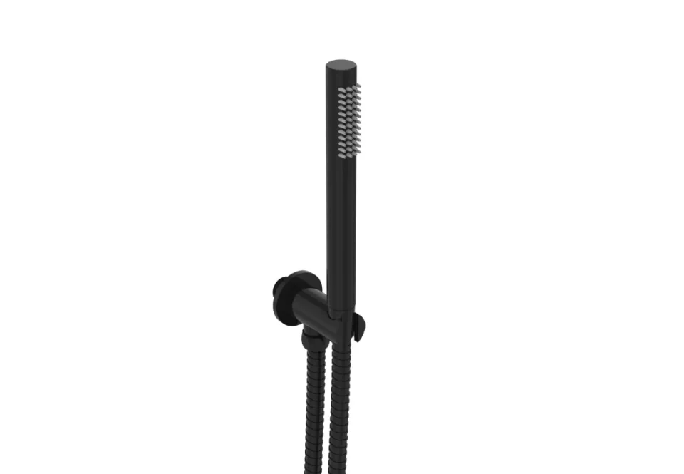 Saneux Cos Slim Handset - W/ Outlet Elbow & Holder & 150cm Hose - Satin Black product image - Image 2