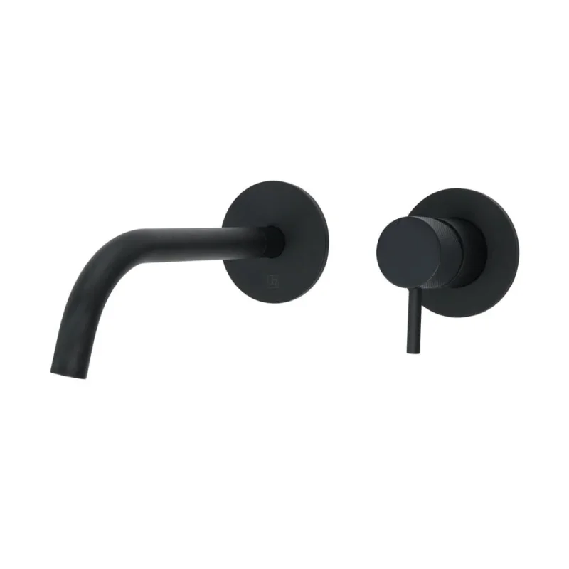 Just Taps Vos Single Lever Wall Mounted Basin Mixer 150mm Slim Spout With Designer Handle product image - Image 2