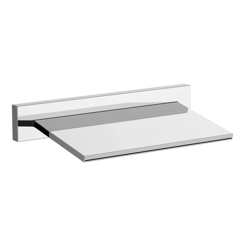 Just Taps Athena Wall Mounted Cascade Overhead Shower Chrome product image - Image 2