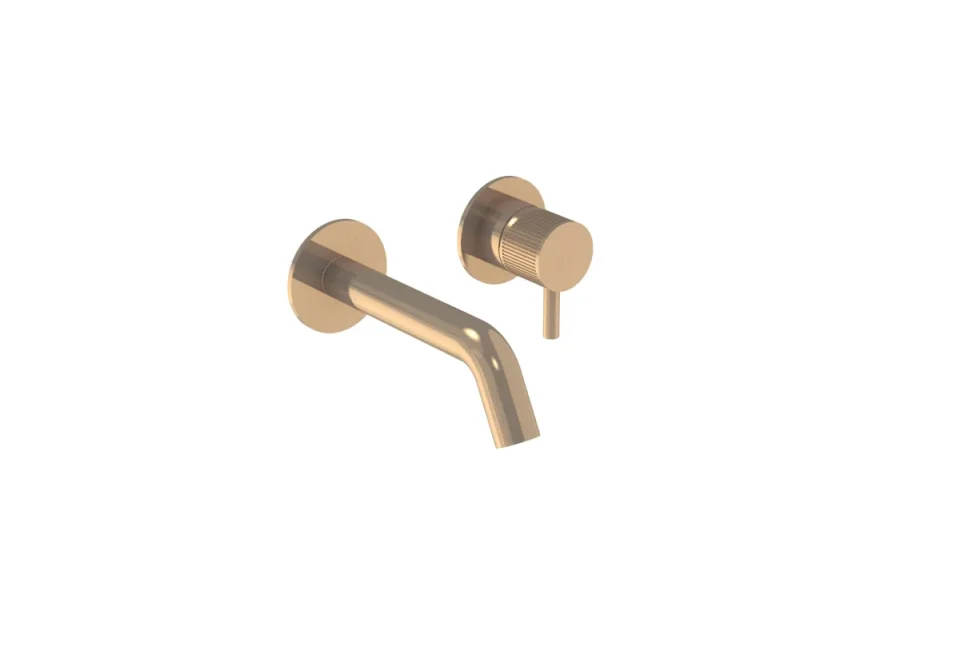Saneux Cos Short (130mm) Wall Mounted Spout - Brushed Brass product image - Image 3