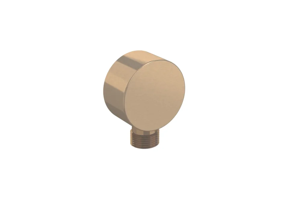 Saneux Cos Round Shower Outlet Elbow - Brushed Bronze product image - Image 3