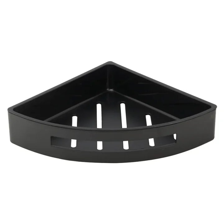 Just Taps Corner Basket with Shelf Matt Black product image - Image 3