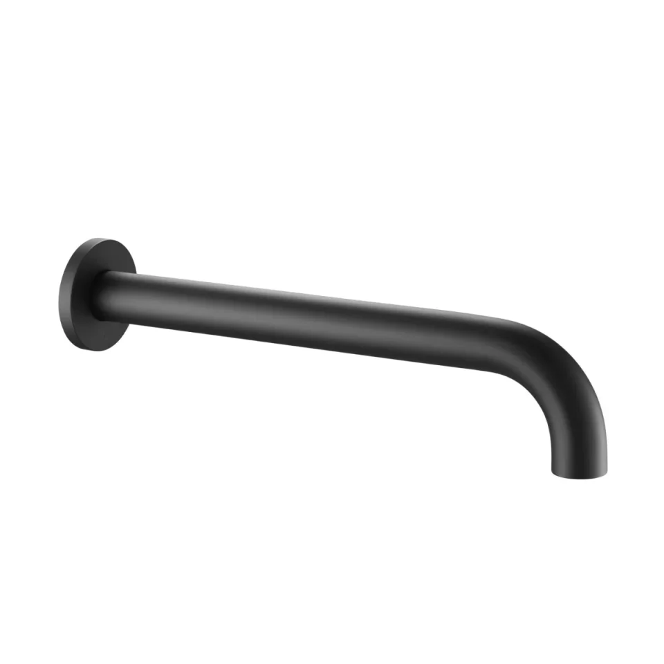 Just Taps Single Headshower Matt Black detail view - Image 2