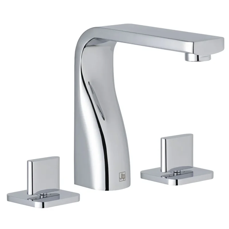Just Taps Curve 3 Hole Deck Mounted Basin Mixer Chrome product image - Image 4