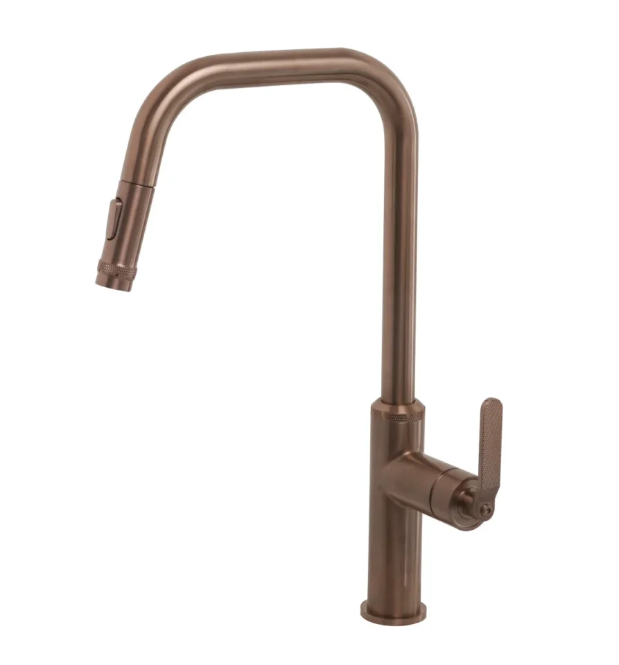 Just Taps Decor Brushed Bronze Single Lever Pull Out Sink Mixer product image - Image 3