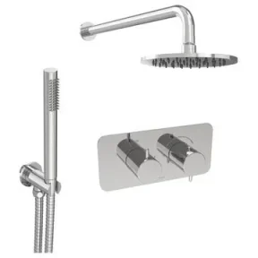 Saneux Eden 2 Way Shower Kit - W/ Slim Handset - Brushed Nickel product image - Image 2