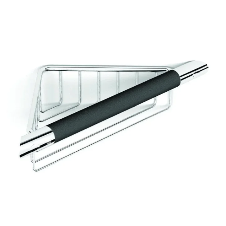 Hib Corner Shower Basket With Rubber Grab Bar product image - Image 4