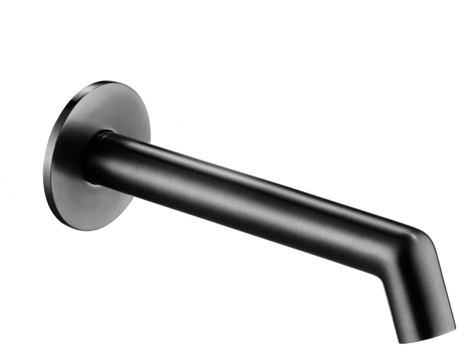 Just Taps Evo Bath Spout Brushed Black 200mm product image - Image 2