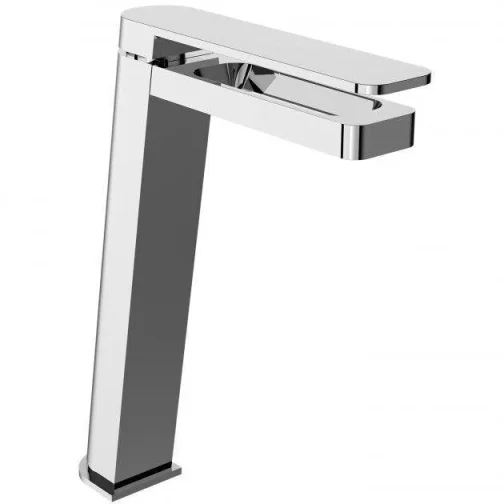 Just Taps Axel Tall Single Lever Basin Mixer Chrome detail view - Image 2