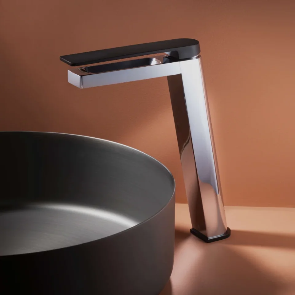 Just Taps Axel Tall Single Lever Basin Mixer Chrome product image - Image 3