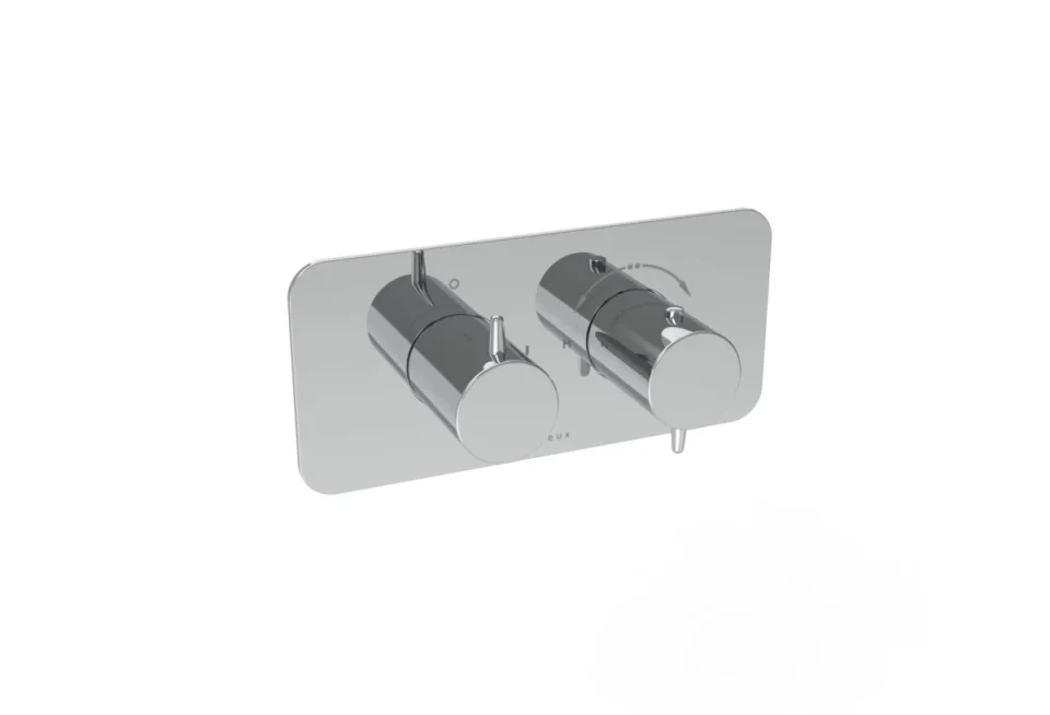Saneux Eden 1 Way Handles & Plate Finish Kit In Portrait (for Ed019) - Chrome product image - Image 2
