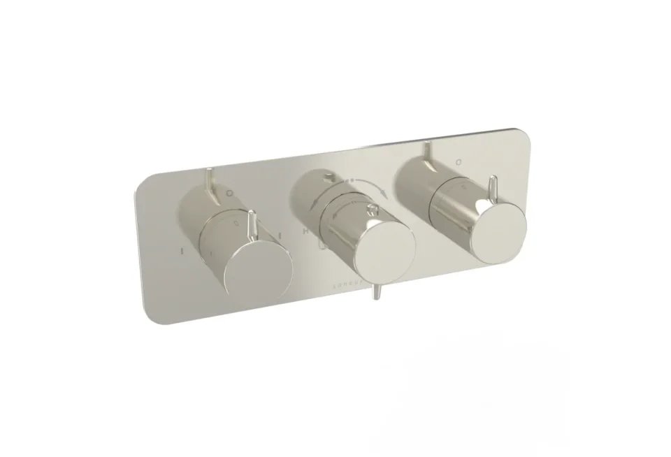 Saneux Eden 3 Way Handles & Plate Finish Kit In Landscape (for Ed021l.bn) - Brushed Nickel (pvd) product image - Image 4