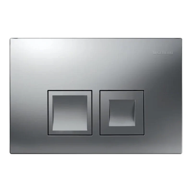 Geberit Delta35 Square Flush Plate For Dual Flush - Matt Chrome product image - Image 3