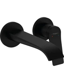 Hansgrohe Vivenis Single Lever Basin Mixer For Concealed Installation Wall-mounted With Spout 192 Mm Matt Black product image - Image 3