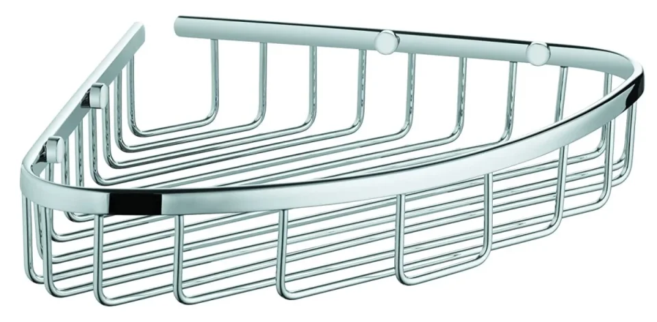 Hansgrohe Logis Universal Corner Basket Chrome detail view - Image 2