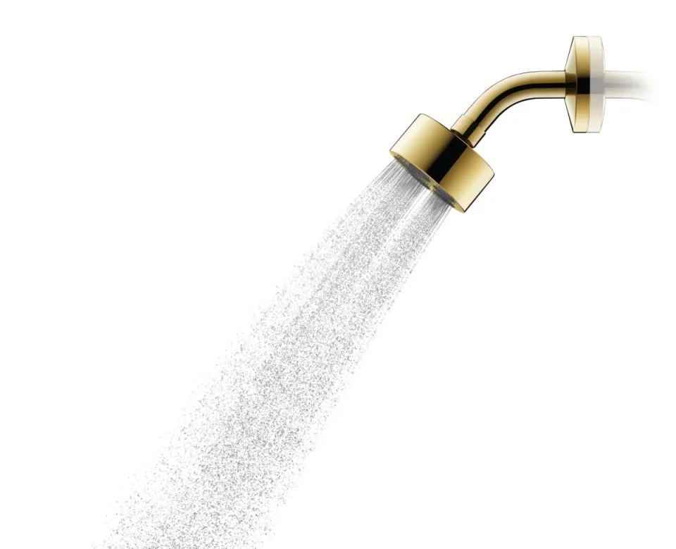 Axor One Overhead Shower 75 1jet Ecosmart With Shower Arm Brushed Brass product image - Image 3