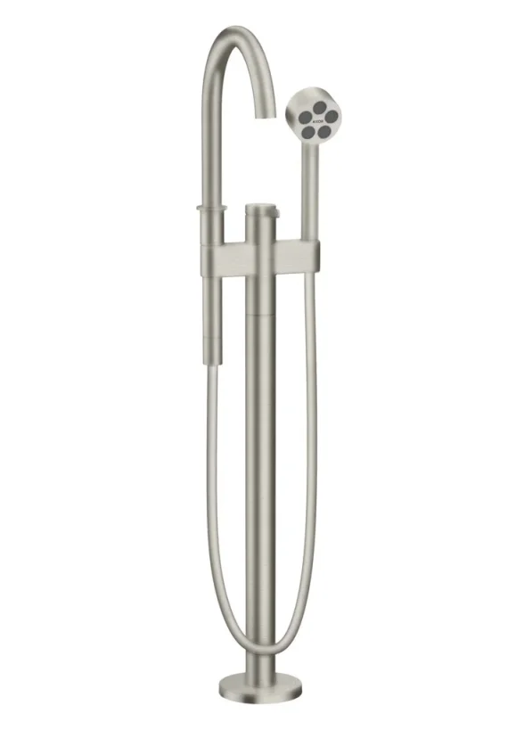 Axor One Single Lever Bath Mixer Floor-standing Stainless Steel Optic product image - Image 2