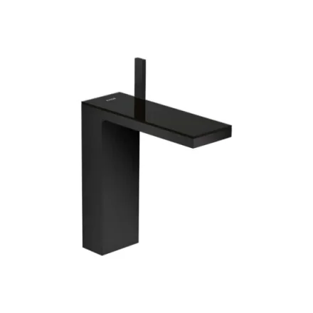 Axor Myedition Single Lever Basin Mixer 230 With Push-open Waste Matt Black/black Glass product image - Image 2