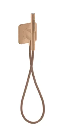 Axor Citterio C Porter Unit 120/120 Softsquare With Baton Hand Shower 2jet And Textile Shower Hose Brushed Red Gold product image - Image 4