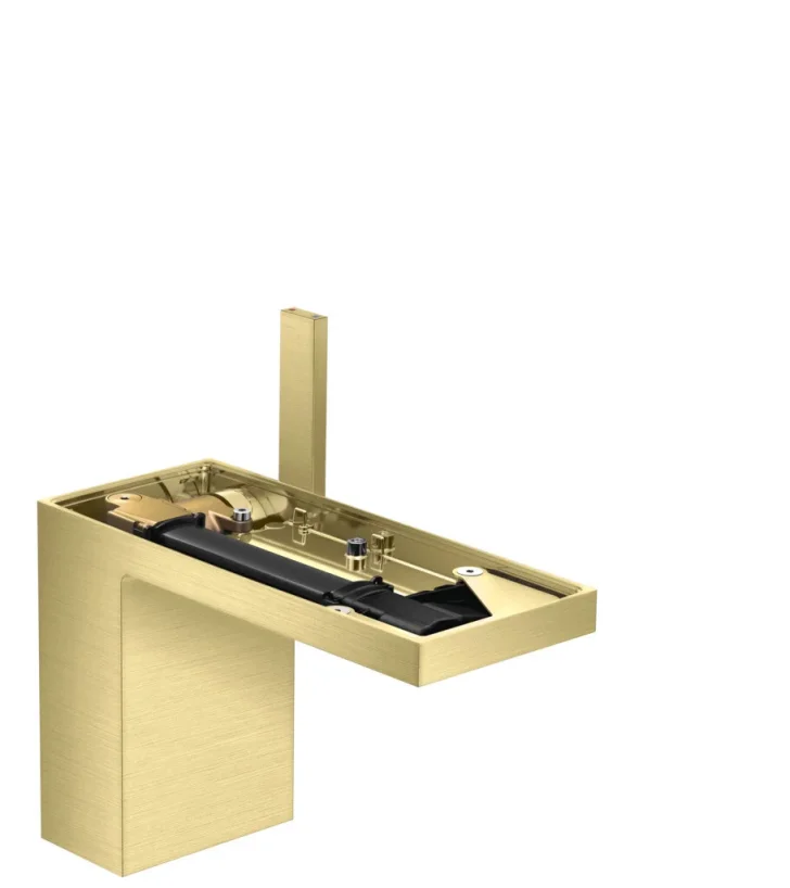 Axor Myedition Single Lever Basin Mixer 110 With Push-open Waste Set Without Plate Brushed Brass product image - Image 2